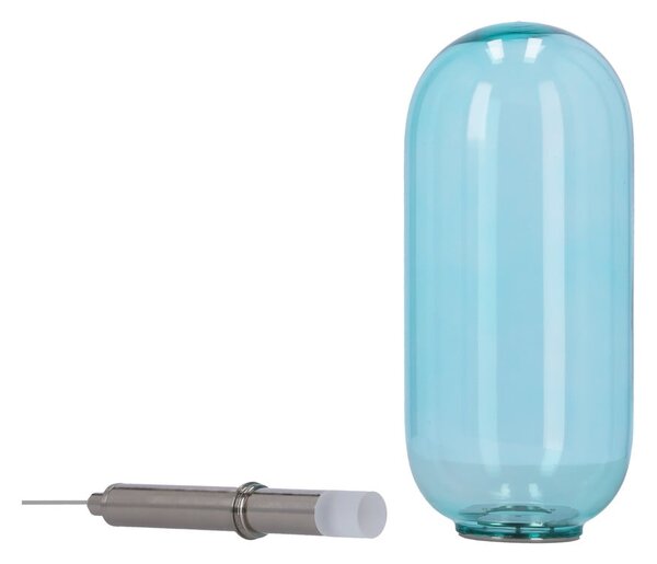 Niebieska lampa wisząca LED ze szklanym kloszem ø 13 cm Fiuggi – Candellux Lighting