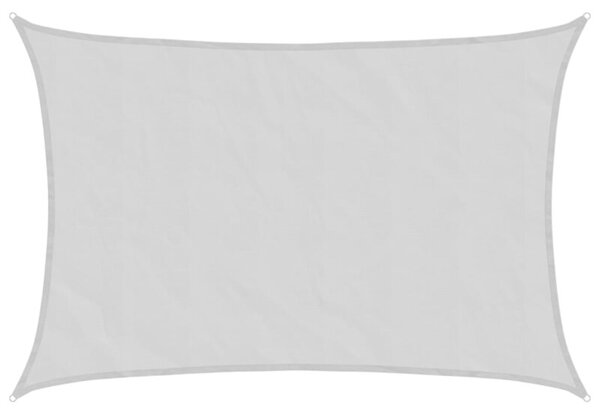 Żagiel przeciwsłoneczny, jasnoszary, 4,5x3 m, 100% poliester