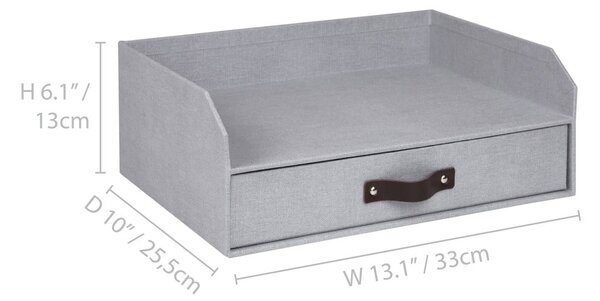 Kartonowy organizer na dokumenty z szufladką Walter – Bigso Box of Sweden