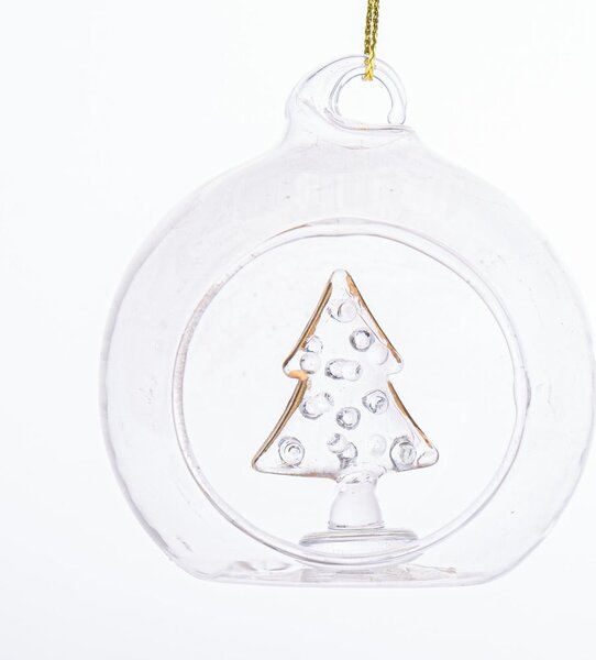 Szklana bombka ø 6 cm Tree – Dakls