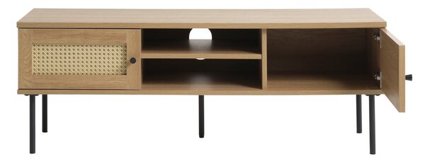 Szafka pod TV w dekorze dębu w naturalnym kolorze 120x43 cm Pensacola – Unique Furniture