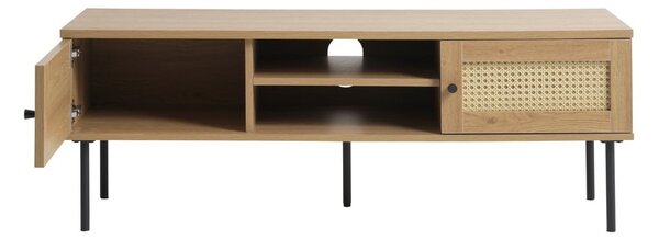 Szafka pod TV w dekorze dębu w naturalnym kolorze 120x43 cm Pensacola – Unique Furniture