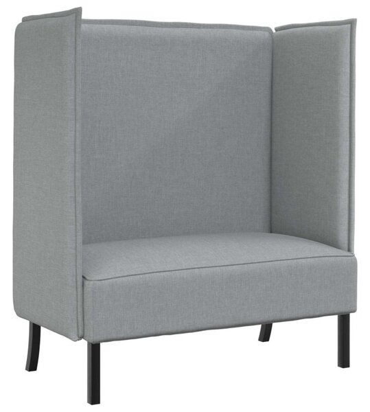 Sofa z wysokim oparciem jasnoszary 109 x 56 x 121 cm tkanina