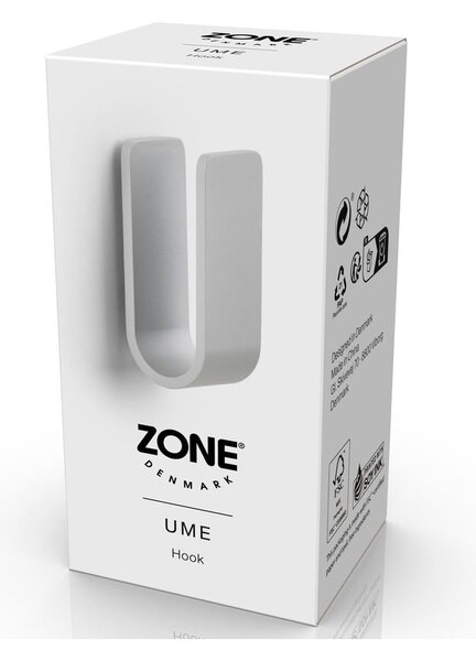 Jasnoszary metalowy haczyk ścienny Ume – Zone