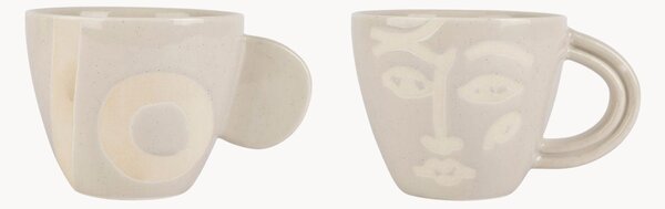 Komplet kubków z porcelany Organic, 2 elem