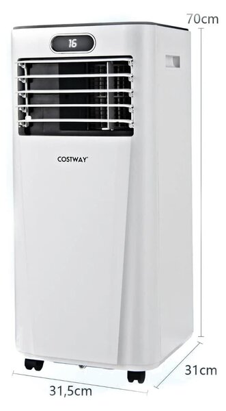 Przenośny klimatyzator 7000 BTU z pilotem LED