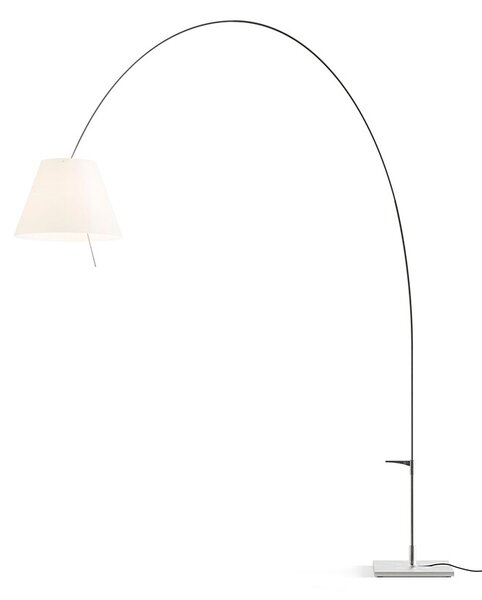 Luceplan - Lady Costanza Lampa Podłogowa ze Ściemniaczem Biała/Aluminium Luceplan