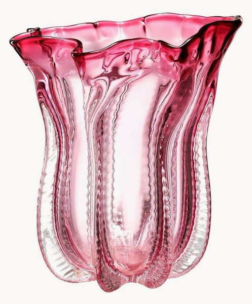 Wazon ze szkła dmuchanego Caliente, W 28 cm