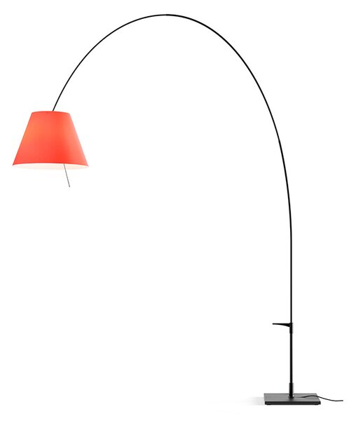 Luceplan - Lady Costanza Lampa Podłogowa z Wyłącznikiem Czerwono/Czarna Luceplan