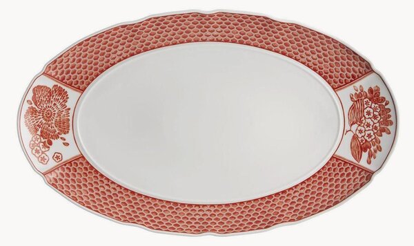 Owalny półmisek z porcelany Coralina Rim