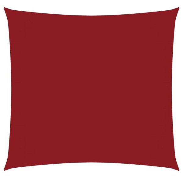 Żagiel ogrodowy, tkanina oxford, kwadrat, 2x2 m, czerwony