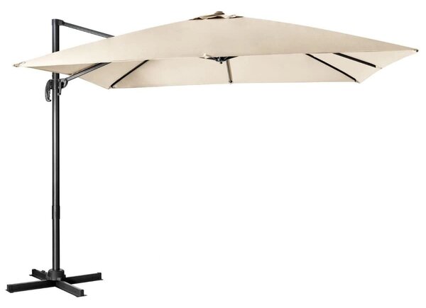 Parasol tarasowy 3m z obrotem 360° beżowy