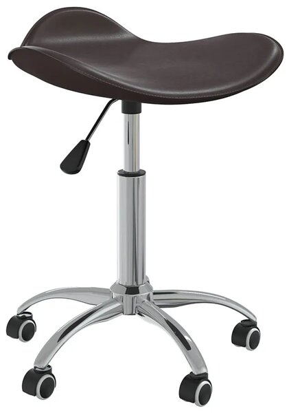 Brązowy klasyczny taboret regulowany C5-N58