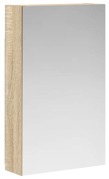 Szafka z lustrem do łazienki dąb sonoma 30 x 10,5 x 50 cm
