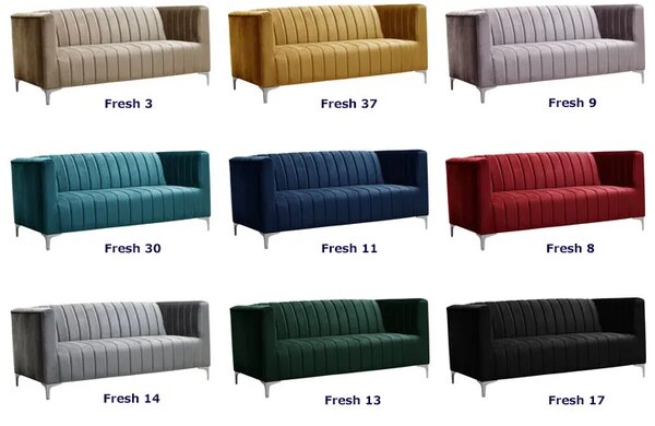 Pikowana sofa welurowa C2-C41