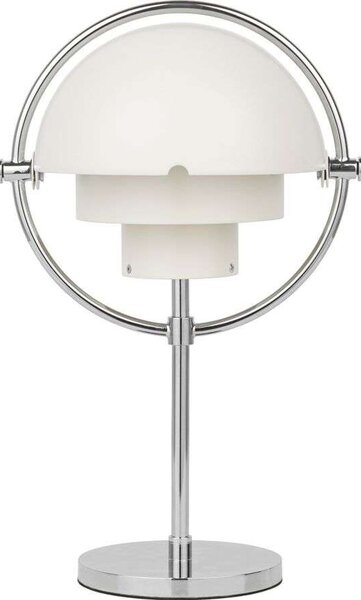 GUBI - Multi-Lite Portable Lampa Stołowa White/Chrome GUBI