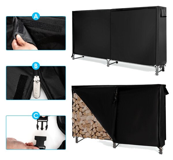 Stojak na drewno 192 cm