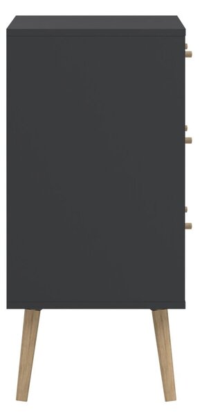 Antracytowa niska komoda 99x82 cm Bodo – Tvilum