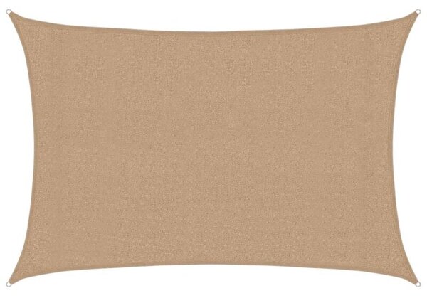 Żagiel przeciwsłoneczny, 160 g/m², kolor taupe, 3x4,5 m, hdpe