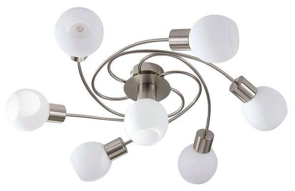 Lindby - Ciala 7 Lampa Sufitowa White/Nickel Lindby