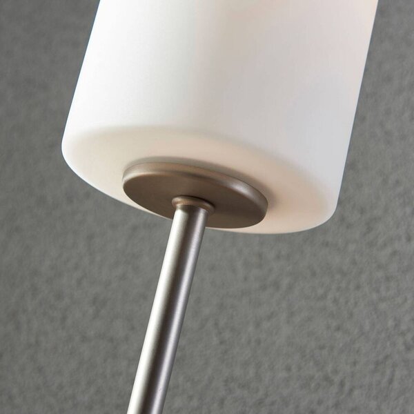 Lindby - Vinsta Lampa Stołowa Opal White/Satin Nickel