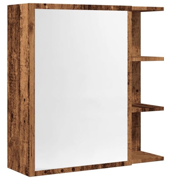 Szafka z lustrem, stare drewno, 62,5x20,5x64 cm