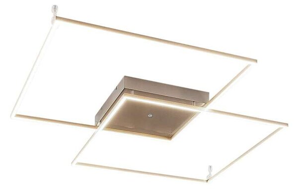 Lucande - Mirac LED Lampa Sufitowa 2700lm Steel
