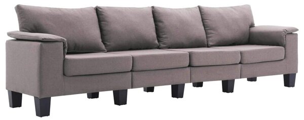 Sofa ciemnoszary 4-osobowa tkanina