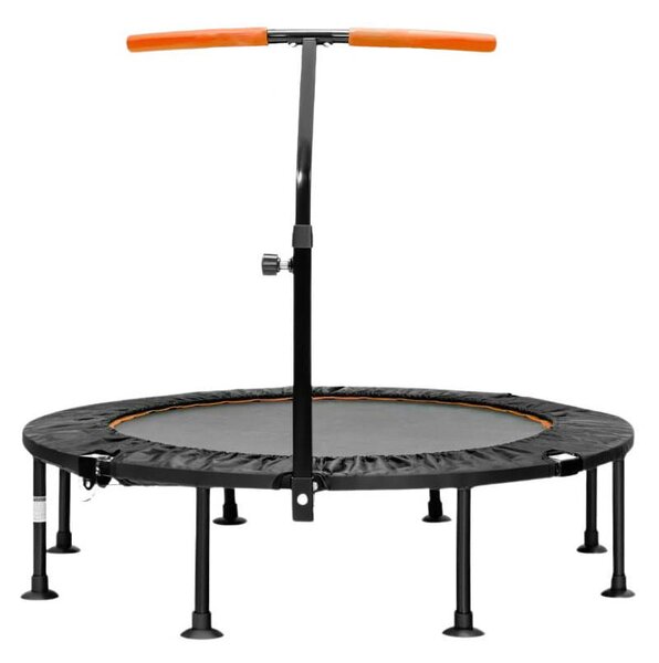 Składana mini trampolina z regulowaną poręczą