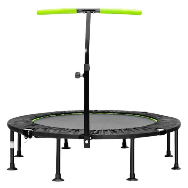 Składana mini trampolina z regulowaną poręczą