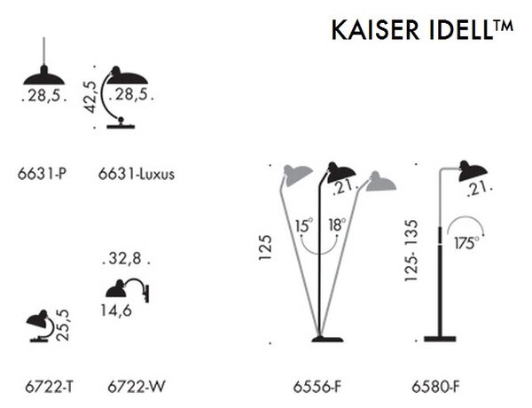 Fritz Hansen - KAISER idell™ 6631-T Lampa Stołowa Ruby Czerwona