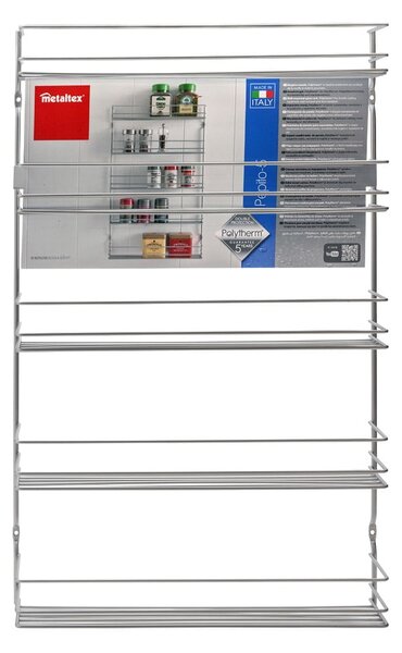 Stalowy ścienny organizer na przyprawy Pepito – Metaltex