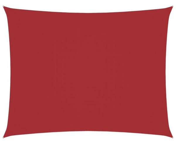 Prostokątny żagiel ogrodowy, tkanina oxford, 3x4,5 m, czerwony