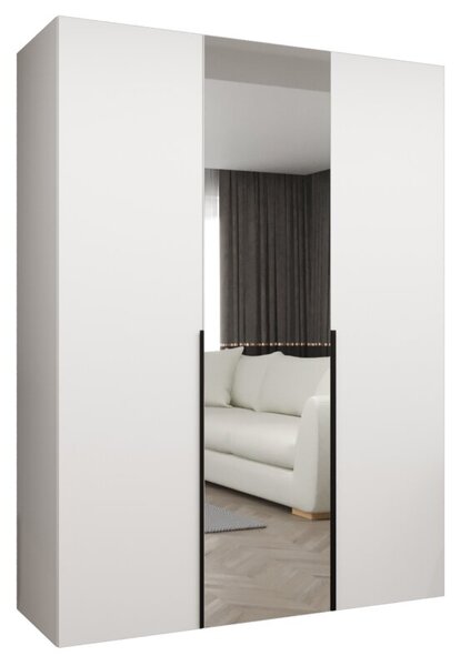 Szafa uchylna otwierana Alicante 2 150 wys. 202 cm biaÅy + u. czarny