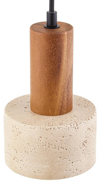 Lampa wisząca Carlotta Lucande, możliwość ściemniania, kremowy / amber, salon / jadalnia, beton, nowoczesny