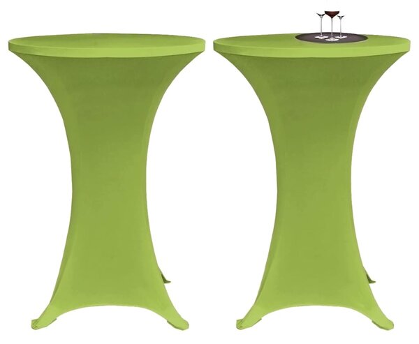 Elastyczne nakrycie stołu zielone 2 szt. 60 cm