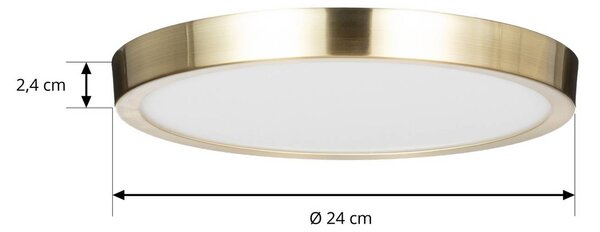 Lampa sufitowa Sorela Lindby, możliwość ściemniania, mosiężny / złoty, salon / jadalnia, metal, nowoczesny