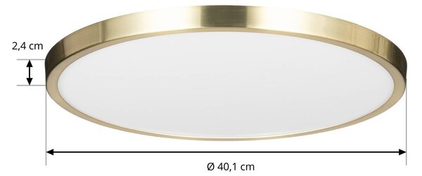 Lampa sufitowa Sorela Lindby, możliwość ściemniania, mosiężny / złoty, salon / jadalnia, metal, nowoczesny
