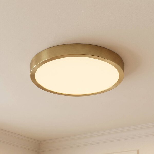 Lampa sufitowa Sorela Lindby, możliwość ściemniania, mosiężny / złoty, salon / jadalnia, metal, nowoczesny