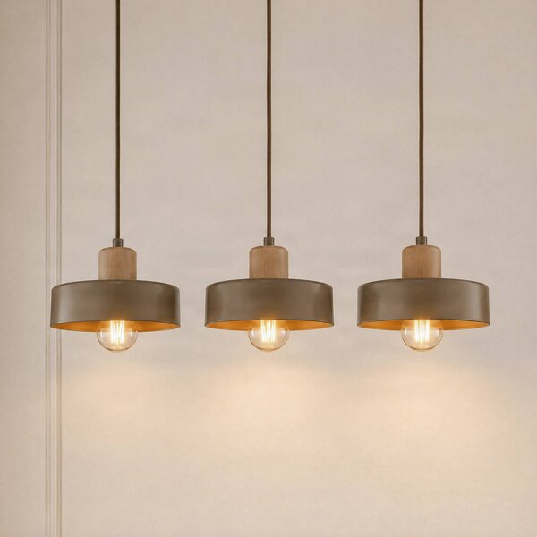 Lampa wisząca Torin EMIBIG LIGHTING, możliwość ściemniania, kremowy / amber, salon / jadalnia, metal, skandynawski