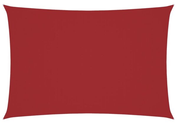 Prostokątny żagiel ogrodowy, tkanina oxford, 3x6 m, czerwony