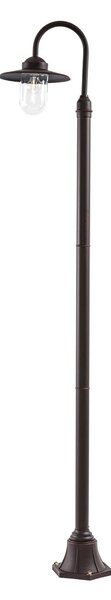Zewnętrzna Lampa Lindby, Bilma, ściemnialny, brąz rdzawy, aluminium, nowoczesny