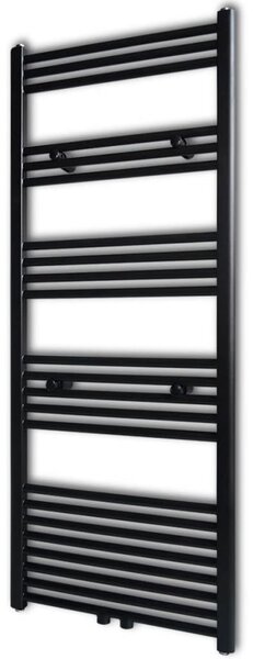Grzejnik łazienkowy, prosty 600 x 1424 mm, czarny