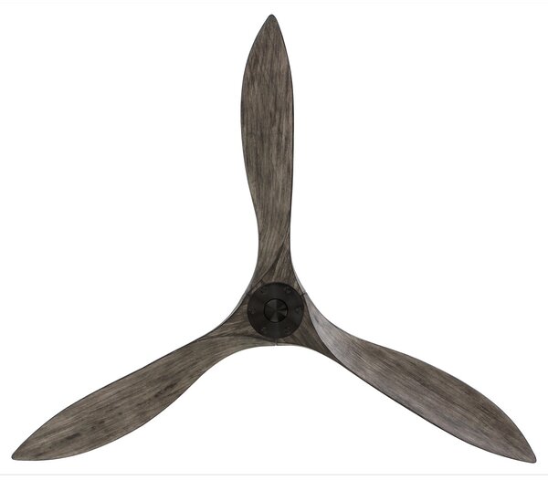 Wentylator sufitowy Eco Airscrew 152 cm, czarny, drewno – CasaFan CasaFan, Eco Airscrew, drewniany, salon, drewno, nowoczesny