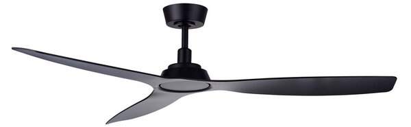 Wentylator sufitowy Moto, czarny, Ø 132 cm, cichy – Beacon Beacon Lighting, Moto, czarny, salon, tworzywo sztuczne, nowoczesny