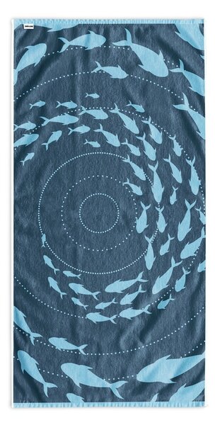 Niebieski ręcznik plażowy 90x180 cm Shoal – DecoKing