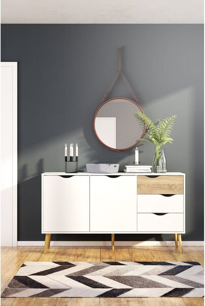 Biała komoda 147x82x39 cm Oslo – Tvilum