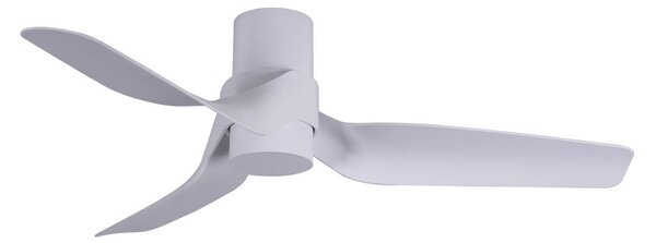 Wentylator sufitowy Nautica z oświetleniem, biały, cichy – Beacon Beacon Lighting, Nautica, ściemnialny, biały, salon, tworzywo sztuczne, nowoczesny