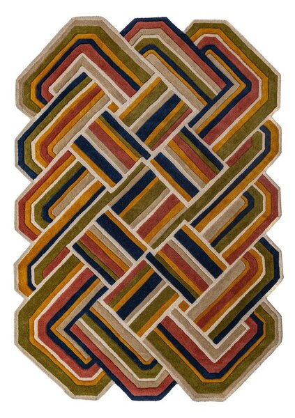 Wełniany dywan tkany ręcznie 140x200 cm Lattice Shaped – Flair Rugs
