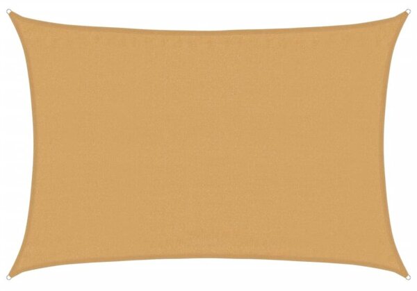 Żagiel przeciwsłoneczny, 160 g/m², piaskowy, 3,5x4,5 m, hdpe